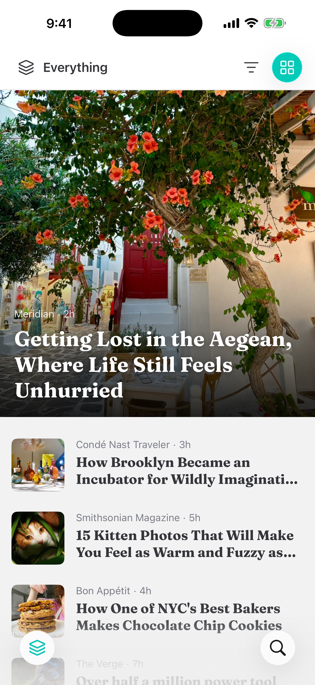 Zetfeed magazine view